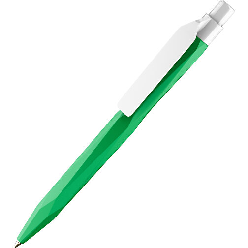 Prodir QS20 PMP-P Clip Flat Druckkugelschreiber , Prodir, hellgrün weiß, Kunststoff, 14,10cm x 1,60cm (Länge x Breite), Bild 1