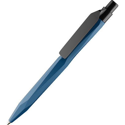 Prodir QS20 PMP-P Clip Flat Druckkugelschreiber , Prodir, dunkelblau schwarz, Kunststoff, 14,10cm x 1,60cm (Länge x Breite), Bild 1