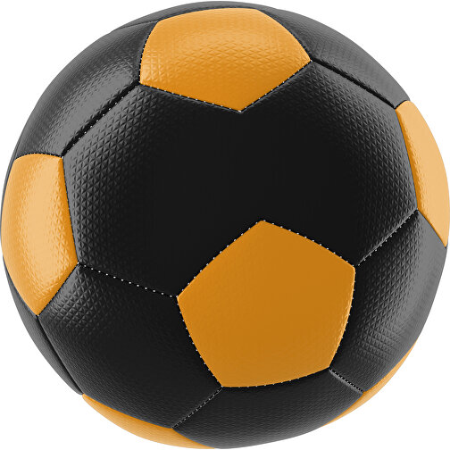 Fußball Platinum 30-Panel-Matchball - Individuell Bedruckt Und Handgenäht , schwarz / kürbisorange, PU, 4-lagig, , Bild 1