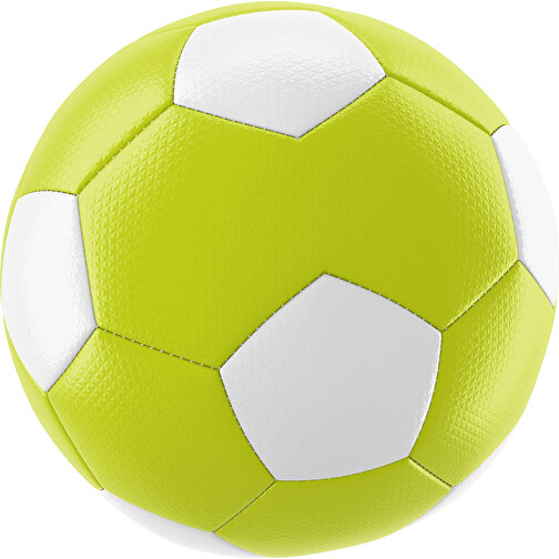 Fußball Platinum 30-Panel-Matchball - Individuell Bedruckt Und Handgenäht , hellgrün / weiß, PU, 4-lagig, , Bild 1