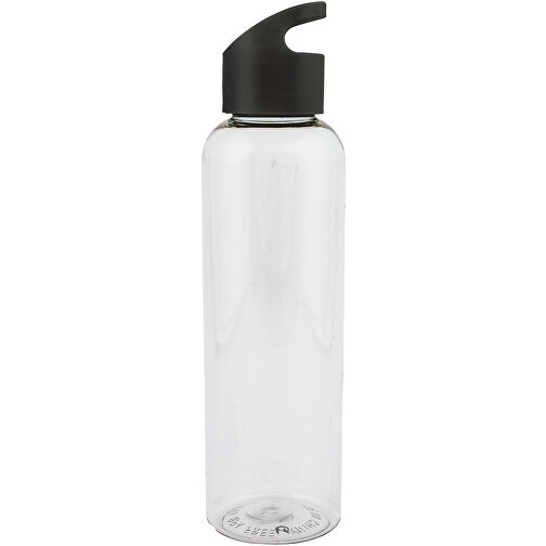 Loop Flasche Transparent R-PET 600ml , transparent schwarz, R-PET, 25,60cm (Höhe), Bild 1