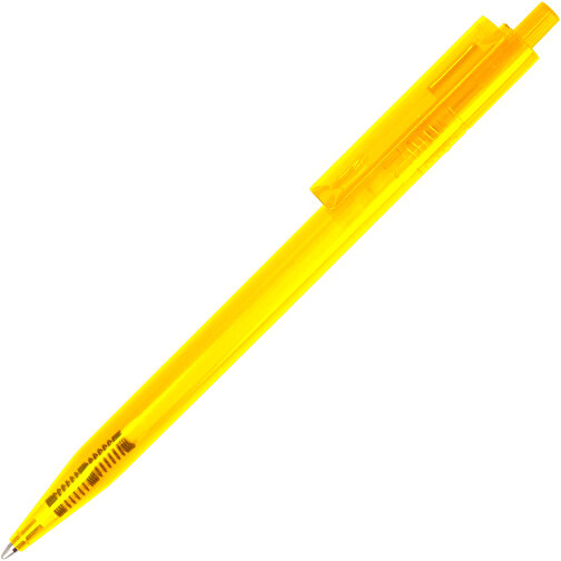 Kugelschreiber Kuma Transparent , transparent gelb, ABS, 14,50cm (Länge), Bild 1