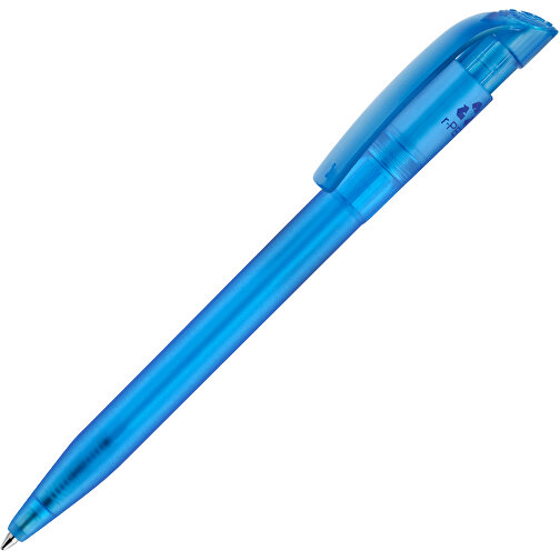 Kugelschreiber S45 R-PET Transparent , transparent blau, R-PET, 13,80cm (Länge), Bild 1
