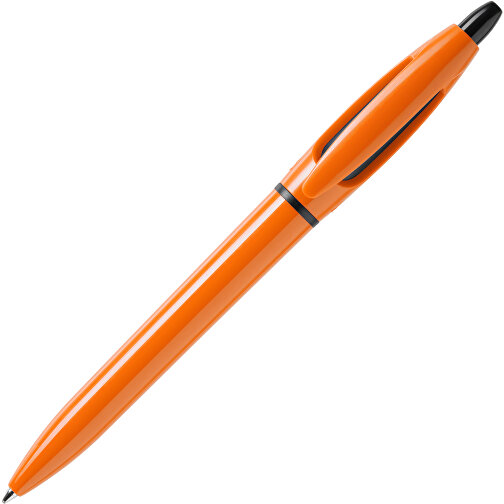 Kugelschreiber S! Extra Hardcolour , orange / schwarz, ABS, 13,50cm (Länge), Bild 1