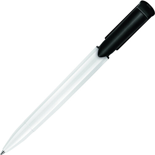 Kugelschreiber S40 Colour Hardcolour , weiß / schwarz, ABS, 13,90cm (Länge), Bild 1