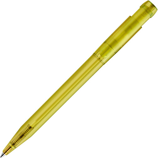 Kugelschreiber Pier Clear Transparent , transparent gelb, ABS, 13,60cm (Länge), Bild 1