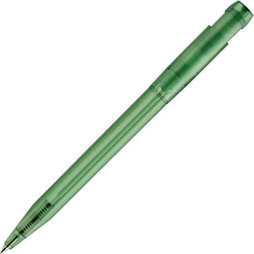 Kugelschreiber Pier Clear Transparent , transparent dunkelgrün, ABS, 13,60cm (Länge), Bild 1