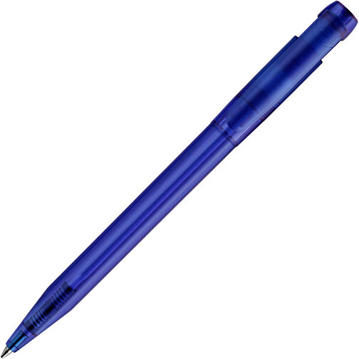 Kugelschreiber Pier Clear Transparent , transparent dunkelblau, ABS, 13,60cm (Länge), Bild 1