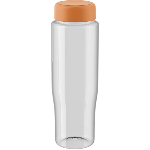 H2O Active® Tempo 700 Ml Sportflasche Mit Drehdeckel , transparent / orange, 30% PP-Kunststoff, 70% PET-Kunststoff, 22,00cm (Höhe), Bild 1