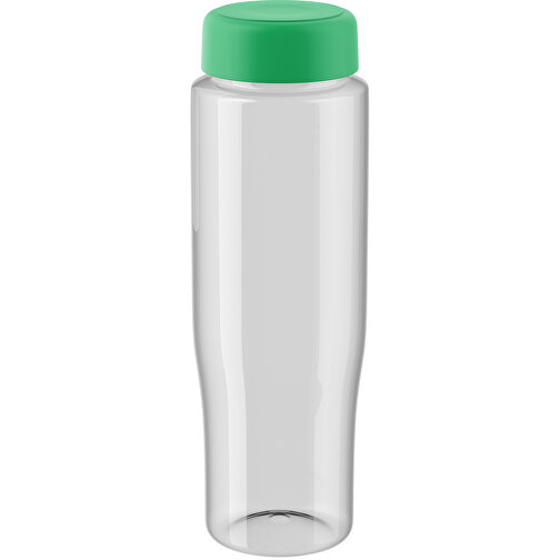 H2O Active® Tempo 700 Ml Sportflasche Mit Drehdeckel , transparent / grün, 30% PP-Kunststoff, 70% PET-Kunststoff, 22,00cm (Höhe), Bild 1