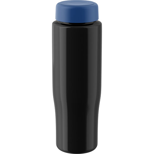 H2O Active® Tempo 700 Ml Sportflasche Mit Drehdeckel , schwarz / blau, 30% PP-Kunststoff, 70% PET-Kunststoff, 22,00cm (Höhe), Bild 1