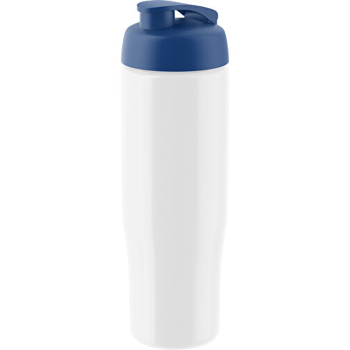 H2O Active® Tempo 700 Ml Sportflasche Mit Klappdeckel , weiss / blau, PET und PP-Kunststoff, 23,90cm (Höhe), Bild 1
