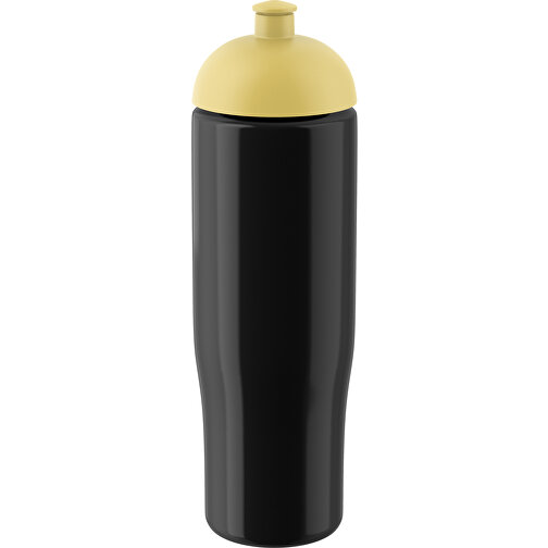 H2O Active® Tempo 700 Ml Sportflasche Mit Stülpdeckel , schwarz / gelb, PET und PP-Kunststoff, 23,90cm (Höhe), Bild 1