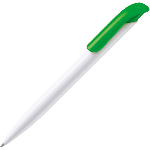 Kugelschreiber Modell Atlas Hardcolour , weiß / grün, ABS, 14,70cm (Länge), Bild 1