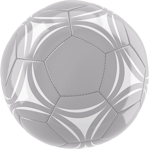 Fußball Gold 32-Panel-Promotionball - Individuell Bedruckt , hellgrau / weiß, PU/PVC, 3-lagig, , Bild 1