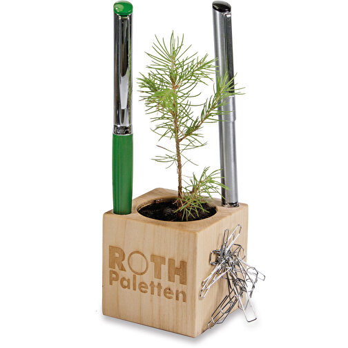 Jardinera de madera Office Star Box Xmas incl. 1 cara con láser, Imagen 2