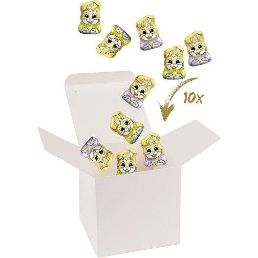 ColorBox Mini Gold Bunny - Weiss , weiss, Pappe, 5,50cm x 5,50cm x 5,50cm (Länge x Höhe x Breite), Bild 1