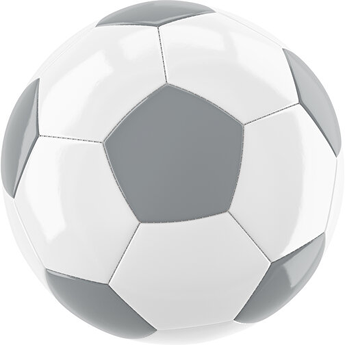 Fußball Gold 32-Panel-Promotionball - Individuell Bedruckt , weiß / silber, PU/PVC, 3-lagig, , Bild 1