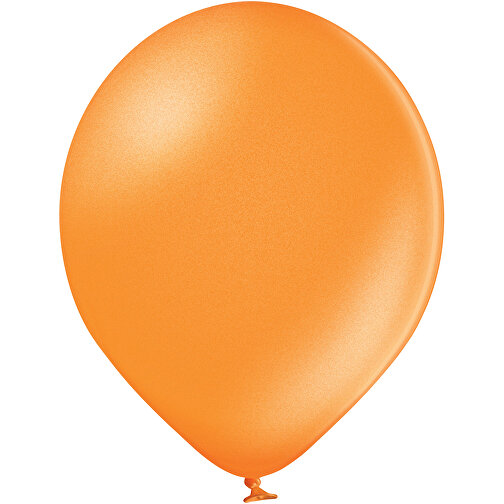 4C-Metallicballons Mit TopQualityPrint , orange, Naturkautschuk, , Bild 1