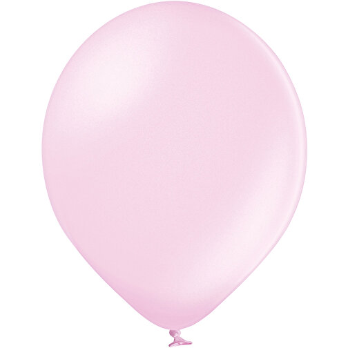 4C-Metallicballons Mit TopQualityPrint , rosa, Naturkautschuk, , Bild 1