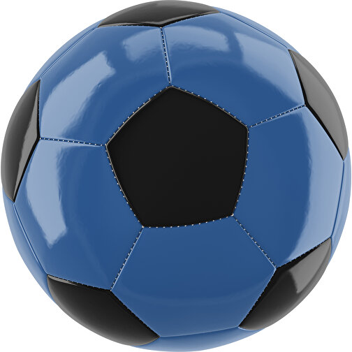 Fußball Gold 32-Panel-Promotionball - Individuell Bedruckt , dunkelblau / schwarz, PU/PVC, 3-lagig, , Bild 1