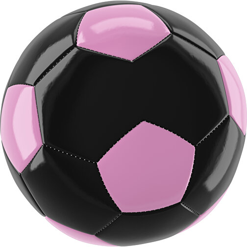 Fußball Gold 30-Panel-Promotionball - Individuell Bedruckt , schwarz / rosa, PU/PVC, 3-lagig, , Bild 1