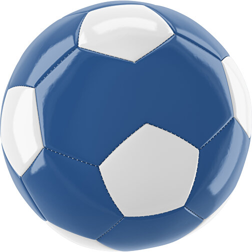 Fußball Gold 30-Panel-Promotionball - Individuell Bedruckt , dunkelblau / weiß, PU/PVC, 3-lagig, , Bild 1