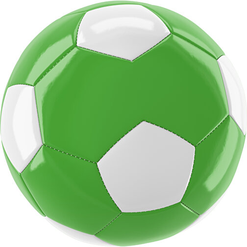 Fußball Gold 30-Panel-Promotionball - Individuell Bedruckt , grasgrün / weiß, PU/PVC, 3-lagig, , Bild 1
