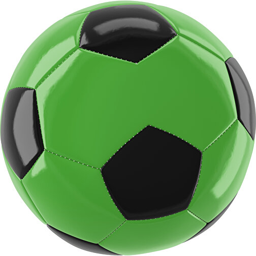 Fußball Gold 30-Panel-Promotionball - Individuell Bedruckt , grasgrün / schwarz, PU/PVC, 3-lagig, , Bild 1