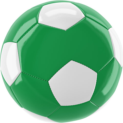 Fußball Gold 30-Panel-Promotionball - Individuell Bedruckt , grün / weiß, PU/PVC, 3-lagig, , Bild 1