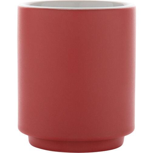 Stapelbare Keramiktasse, Rot , rot, Keramik, 6,80cm x 8,00cm (Länge x Höhe), Bild 4