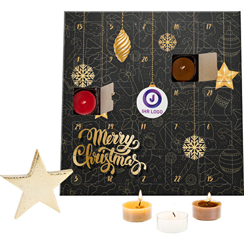 Juego de regalo / artículos de regalo: Velas perfumadas Calendario de Adviento Merry Christmas, Imagen 4
