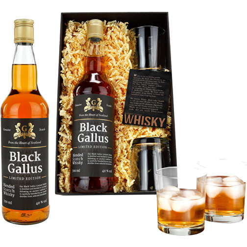 Black Gallus Whisky , , 32,00cm x 8,50cm x 20,00cm (Länge x Höhe x Breite), Bild 3