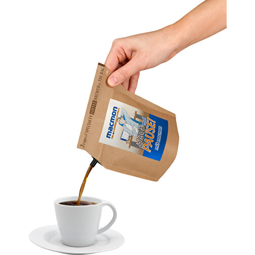 WM-Kaffee Stoff Für Helden, Wiederverwendbarer Brühbeutel Mit Fairtrade Kaffee Aus Honduras , , 18,00cm x 0,50cm x 18,80cm (Länge x Höhe x Breite), Bild 8