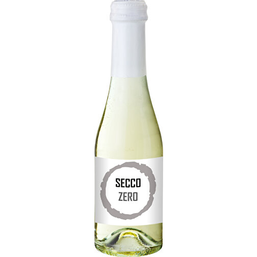 Secco ZERO - Schäumendes Getränk Aus Alkoholfreiem Wein - Flasche Klar , weiß, Glas, 5,50cm x 20,00cm x 5,50cm (Länge x Höhe x Breite), Bild 1