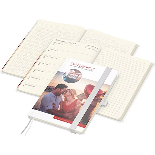 Calendario Match-Hybrid Creme bestseller, Cover-Star opaco, bianco, Immagine 1