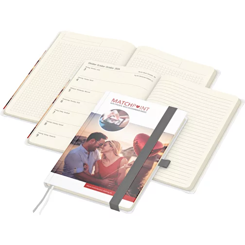 Calendario Match-Hybrid Creme bestseller, Cover-Star opaco, grigio argento, Immagine 1