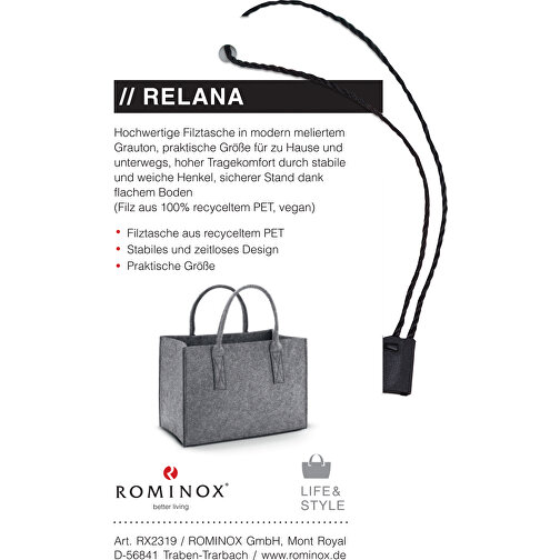 ROMINOX® Vegane Filztasche // Relana , Filz aus 100% recyceltem PET, 36,00cm x 25,00cm x 20,00cm (Länge x Höhe x Breite), Bild 4