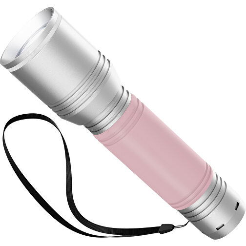 Taschenlampe REEVES MyFLASH 700 , Reeves, silber / weiss / rosa, Aluminium, Silikon, 130,00cm x 29,00cm x 38,00cm (Länge x Höhe x Breite), Bild 1