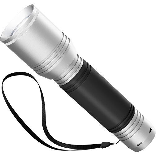 Taschenlampe REEVES MyFLASH 700 , Reeves, silber / weiß / schwarz, Aluminium, Silikon, 130,00cm x 29,00cm x 38,00cm (Länge x Höhe x Breite), Bild 1