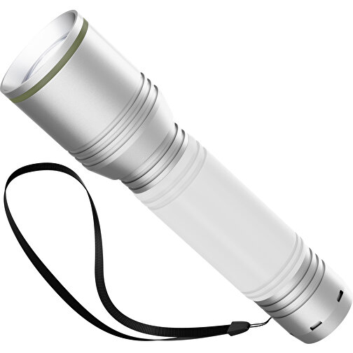 Taschenlampe REEVES MyFLASH 700 , Reeves, silber / weiß / olivegrün, Aluminium, Silikon, 130,00cm x 29,00cm x 38,00cm (Länge x Höhe x Breite), Bild 1