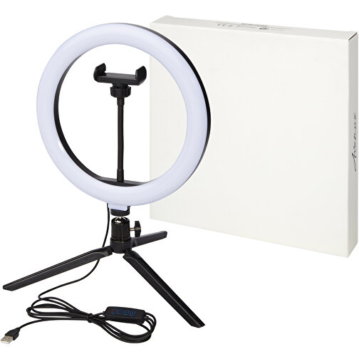 Studio ring light with phone holder and tripod, Imagen 7