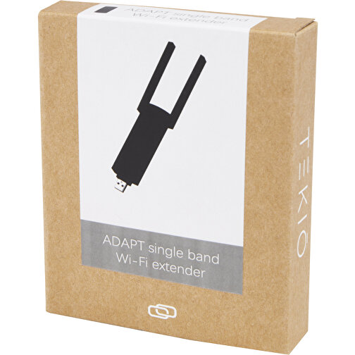 ADAPT Single Band WLAN-Extender , schwarz, ABS Kunststoff, 9,50cm x 2,30cm x 4,70cm (Länge x Höhe x Breite), Bild 3