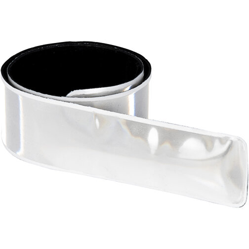 RFX™ Johan 38 Cm Reflektierendes Sicherheits-Schnapparmband , weiss, PVC, 38,00cm x 3,00cm (Länge x Breite), Bild 6