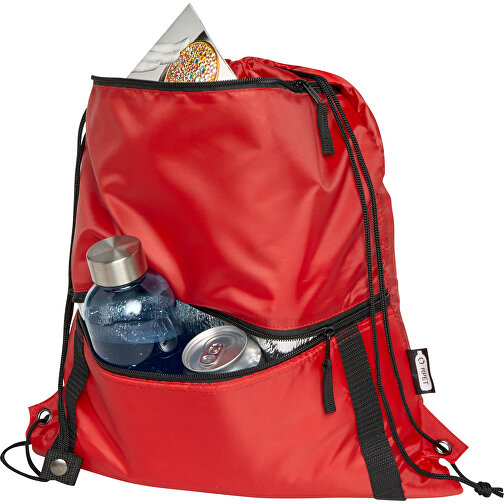 Adventure termoizolowana torba ściągana sznurkiem o pojemności 9 l z materiału z recyklingu z ce, Obraz 5