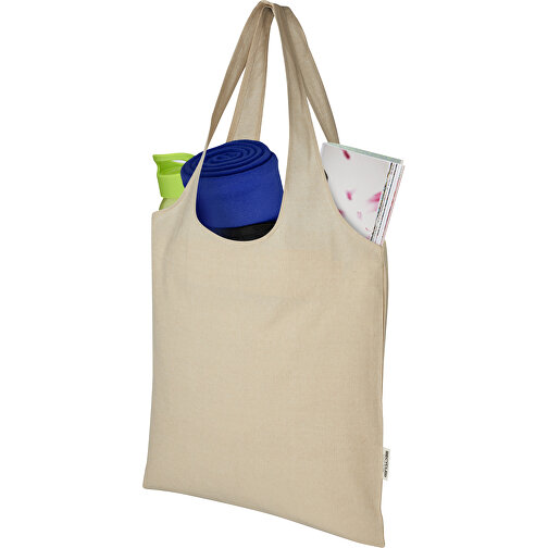 Pheebs 150 g/m² recycled cotton trendy tote bag 7L, Imagen 5