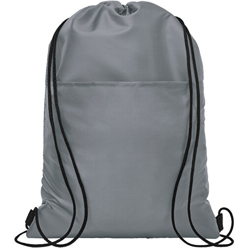 Oriole Kühltasche Mit Kordelzug 5L , grau, 210D Polyester, 32,00cm x 43,00cm (Länge x Höhe), Bild 3