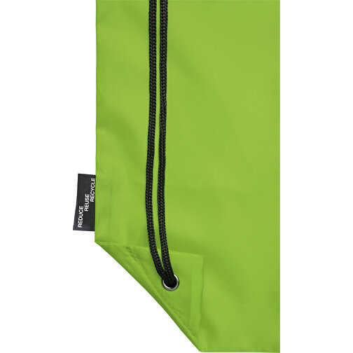Oriole Sportbeutel Aus RPET 5L , Green Concept, limone, 190T Recyceltes Polyester, 33,00cm x 44,00cm (Länge x Höhe), Bild 7