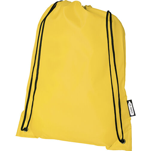 Oriole Sportbeutel Aus RPET 5L , Green Concept, gelb, 190T Recyceltes Polyester, 33,00cm x 44,00cm (Länge x Höhe), Bild 1