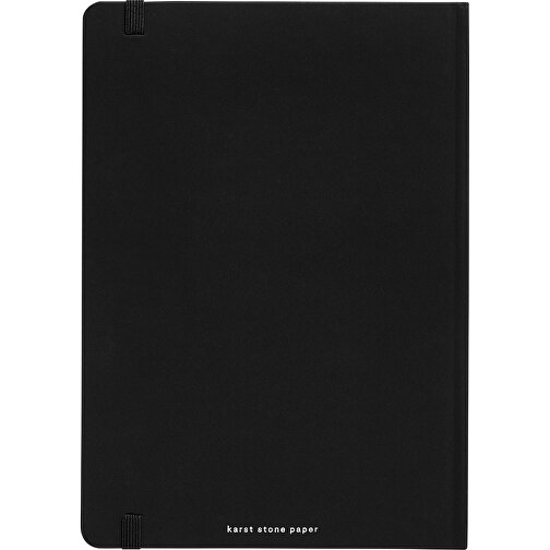 Karst® A5 Steinpapier Notizbuch Mit Festem Einband - Kariert , schwarz, Steinpapier, 21,00cm x 14,80cm (Länge x Breite), Bild 3